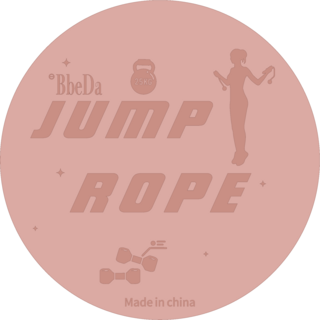 BBEDA 홈트 실내 줄넘기매트 8mm 원형 미끄럼방지 TPE 운동매트, 피치핑크