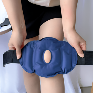 무릎 연골 찜질기 사용 모습