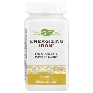 Nature's Way Energizing Iron 소프트젤 90정, NaturesWayEnergizingIron소프트젤90, 1개