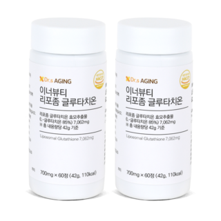 닥터스에이징 이너뷰티 리포좀 글루타치온 700mg, 2개, 60정