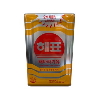 해표 해바라기유 18L, 1개