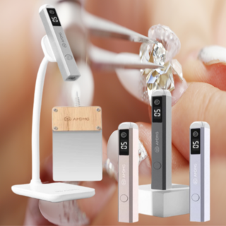젤네일 램프 풋 스위치 페달 핀큐어 LED 램프, 1개, 그레이 램프+마그네틱+페달