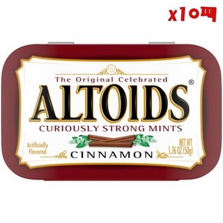 Altoids 알토이스 시나몬 브레스 민트 싱글 팩 50g 10개