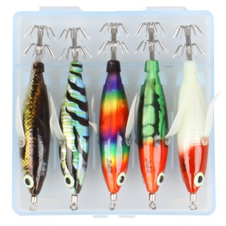 25년 꼬맹이 에기 5종 쭈꾸미 갑오징어 완벽수평, 1세트, 50g, 내추럴5종