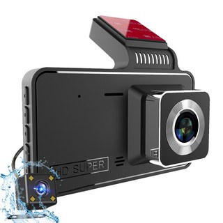 Aiiyya 4인치 차량용 블랙박스 2채널 고화질 나이트비전 dvr 후진 영상 블랙박스, 1세트, 64GB