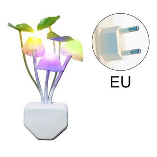 참신한 야간 조명 Eu 및 Us 플매트 카펫 러그 유도 꿈 버섯 곰팡이 Luminaria 램프 220/110v Led, 1. EU plug, 1개