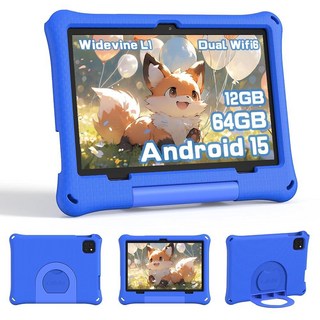 Kids Tablet Android 15 Tablet for Kids 10 Inch Octa-Core 12GB+64GB+2TB Expandable Storage EVA C, Kids Tablet, Android 15 Tablet