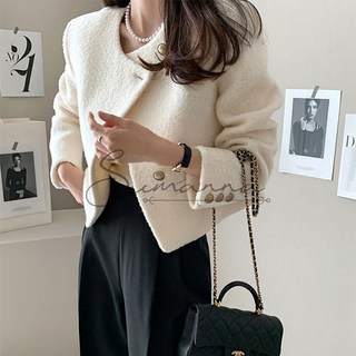 울소재 언발사선 블랙 자켓 오피스룩 하객룩