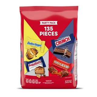 Butterfinger 버터핑거 초콜릿 바 135개입 혼합 미니 1560g, 1개