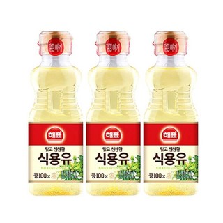 해표 대두유 식용유 250ml x3개 맑고 신선한 기름, 3개