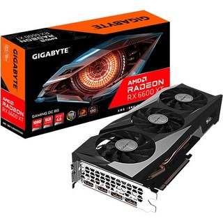 기가바이트 라데온 RX 6600 XT 게이밍 OC 8G 그래픽 카드 WINDFORCE 3X 냉각 시스템 8GB 128비트 GDDR6 GVR66 OC8GD 비디오, 1개