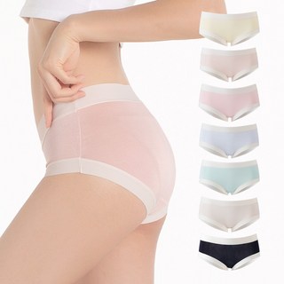 에브리핏 50수모달 스판 노라인 여성팬티 7P세트