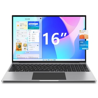 JUMPER 2025 노트북 16인치 화면 대형 office 365 셀러론 N5095 512GB SSD+128GB eMMc 16GB RAM사무용 WIN11 home 그레이, S7max N5095, 640GB