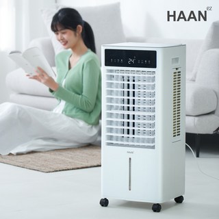 [한경희] 3면냉각 대용량 AI 초강력 냉풍기 에어쿨러 얼음팩 포함, 화이트