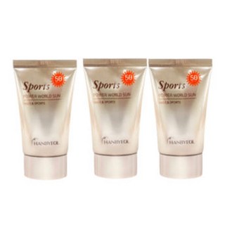 1+1+1 백탁없는 선크림 한국콜마 골프 미백 기미 선블럭 50ml 3개