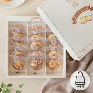 [화과방] 우유앙빵 선물세트 (35g x 15개입) + 쇼핑백, 1개, 525g