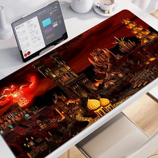 히어로즈 오브 마이트 앤 매직 3 매트 PC 게이머 컴퓨터 액세서리 마우스 카펫 게이밍 노트북 키보드 패드 데스크 매트 대형 마우스 패드, [03] 700x400x2mm, [01] BLACK-1