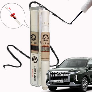 팰리세이드 붓펜 자동차 흠집커버 붓페인트 전차종 호환 컬러 페인트 펜, 팰리세이드- P7V 그라파이트그레이 메탈릭, 1개