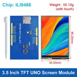 2.4/2.8/3.5/4.0 인치 SPI TFT LCD 화면 다채로운 터치 디스플레이 모듈 인터페이스 ILI9341 ILI9488 ardu, 11 3.5 Inch TFT For UNO, 11 3.5 Inch TFT For UNO, 1개