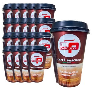 삼립 파스쿠찌 컵 커피 300ml 모카라떼 음료, 20개