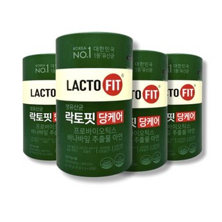 스킨케어 종근당건강 락토핏 당케어 4통(240포) 8개월분(4746022), 스킨케어 종근당건강 락토핏 당케어 4통(240포) 8개