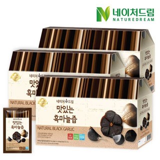 네이처드림 맛있는 흑마늘즙 30포 x 3박스 총90포, 2.4L, 3개