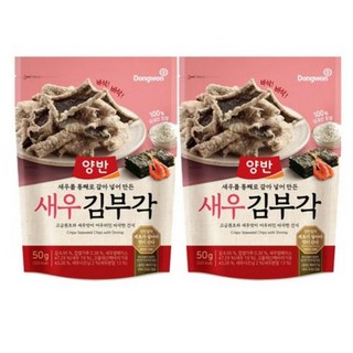 양반 새우 김부각, 100g, 2세트