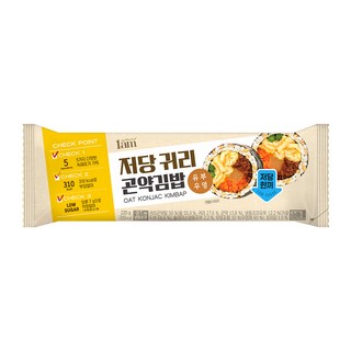 [1am] 저당 귀리 곤약김밥 유부우엉, 12개, 220g