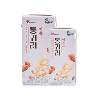 네이처세븐 통귀리 아몬드 두유 고단백 단백질 고소한 순수 맛있는 두유 순두유 음료 22+2, 24개, 190ml