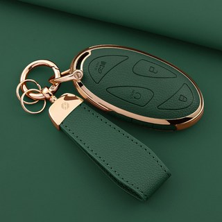 HAKO 소프트 가죽TPU 키케이스+키홀더 (현대호환) H-09 그린 상품 이미지