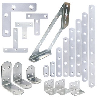 엠파이어 보강철물 평철 연결철물 선반지지대 사각조인트 파이프 스텐꺽쇠, 1개