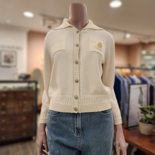 BCBG O로스트라운드 세일러 가디건- B4B3K103 13 [IVORY]