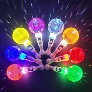 LED 미러볼 응원봉-홈 파티 용품 야광봉 콘서트 캠핑, 미러볼 핑크색