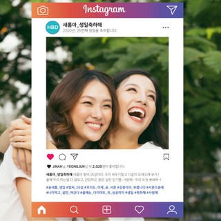 인스타그램 페이스북 유튜브 판넬 포토 프레임