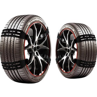 엑스핏 간편장착 울트라 우레탄 벨트 스노우체인 세트, 1세트