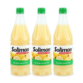 솔리몬 스퀴즈드 레몬즙, 1000ml, 3개