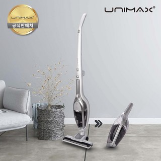 유니맥스 코드리스 무선 진공청소기 UVC-1895 화이트