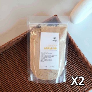 국산 100% 순수 곡물 검은콩 보리 귀리 현미 율무 무첨가물 고소한 미숫가루, 2개, 300g