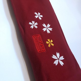 벚꽃 자수 죽도집 사용 모습