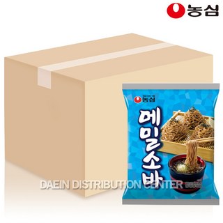 농심 메밀소바 127g(1box) 라면 국수, 127g, 40개