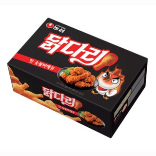 농심닭다리 핫 숯불바베큐 맛, 66g, 2개