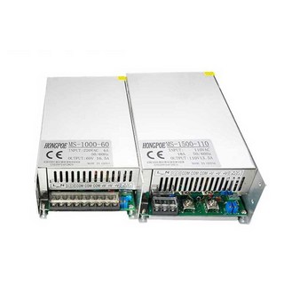AC 200V smps 장치 출력 조절식 한 조정 스위치 전류 디스플레이 어댑터 전압, 1개, 15. 1000W 60V 회색 110V