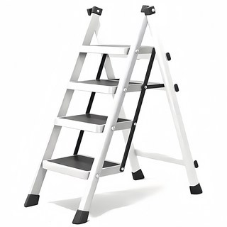 사다리 탄소강 휴대용 사다리 가정용사다리 화이트 4단/5단, 1개