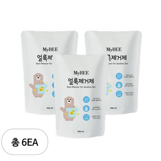 마이비 자연품은 유아 얼룩제거제 리필 300ml, 6개