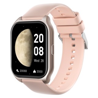 DAICOO 다이코 통화가능 GPS 블루투스 스마트워치 42mm R8, 핑크, 4.2cm, GPS + 블루투스