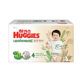 하기스 2024 네이처메이드밤부 팬티형 기저귀 남아용, 4단계, 54매