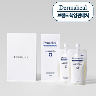 [더마힐 공식] 헤어 컨디셔닝 샴푸 겔 1000ml + 파우치150ml(2개), 1개