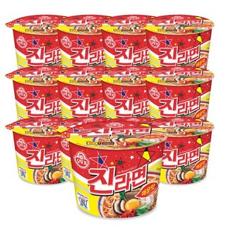 진라면 매운맛 용기