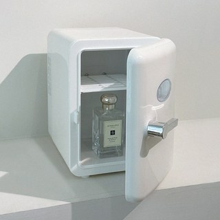 부이 미니 냉장고 화장품 냉장고 4L, 화이트