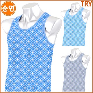 트라이 남자 순면 런닝 3매입 RS900 MF3
